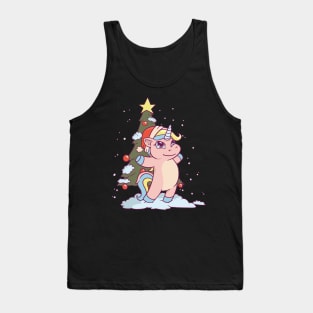 unicorn christmas, christmas unicorn, christmas, unicorn, unicorn shirt, christmas horse, horses shirt Tank Top